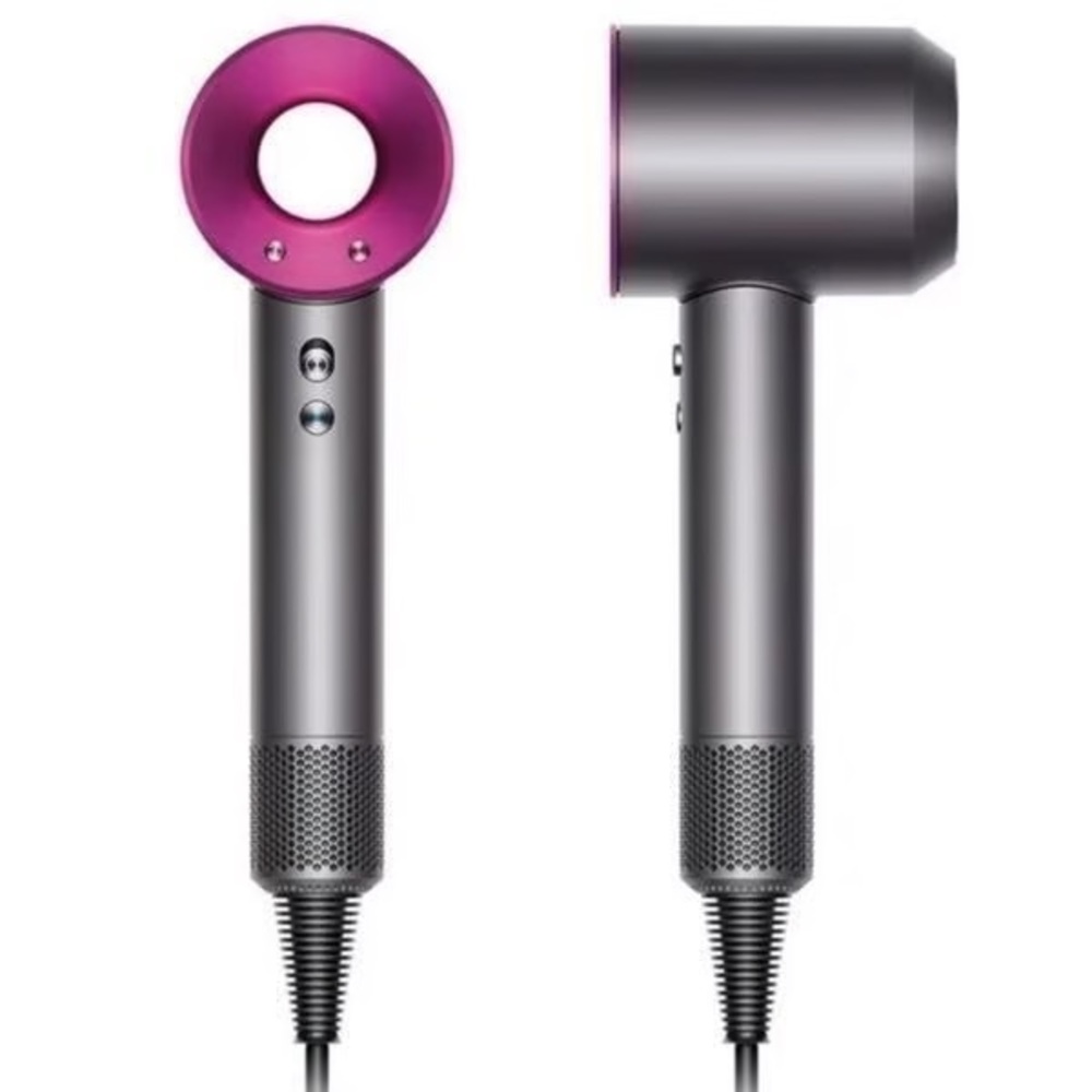 Dyson Hair Dryer with Blue and Purple Accents